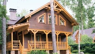 Строительство двухэтажного деревянного дома в Хабаровске - Проект Строй Монтаж от 134251 рублей